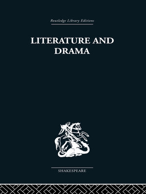 cover image of Literature and Drama